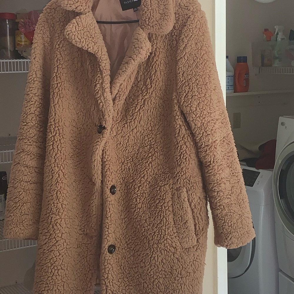 Fashion nova coat teddy